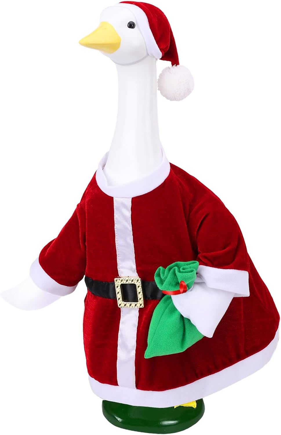23 Inch Porch Goose Christmas Outfits For Garden Patio Vacation Decor