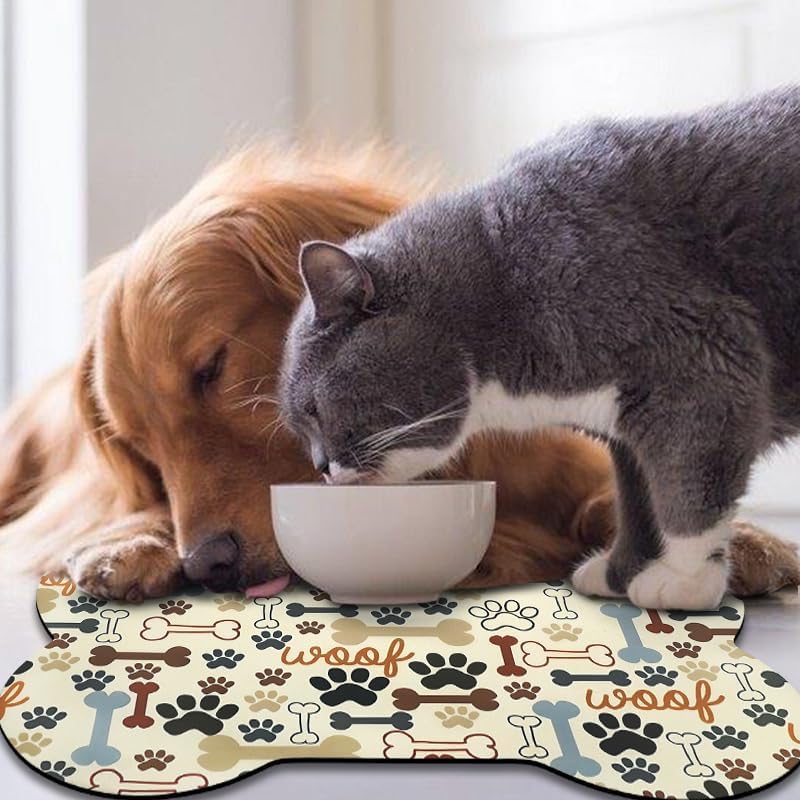 Dog Food Mats for Floors Waterproof