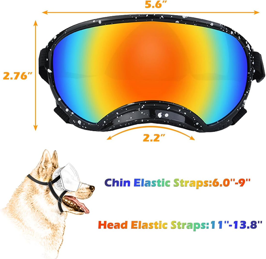 Medium Dog Sunglasses with Adjustable Strap UV Protection