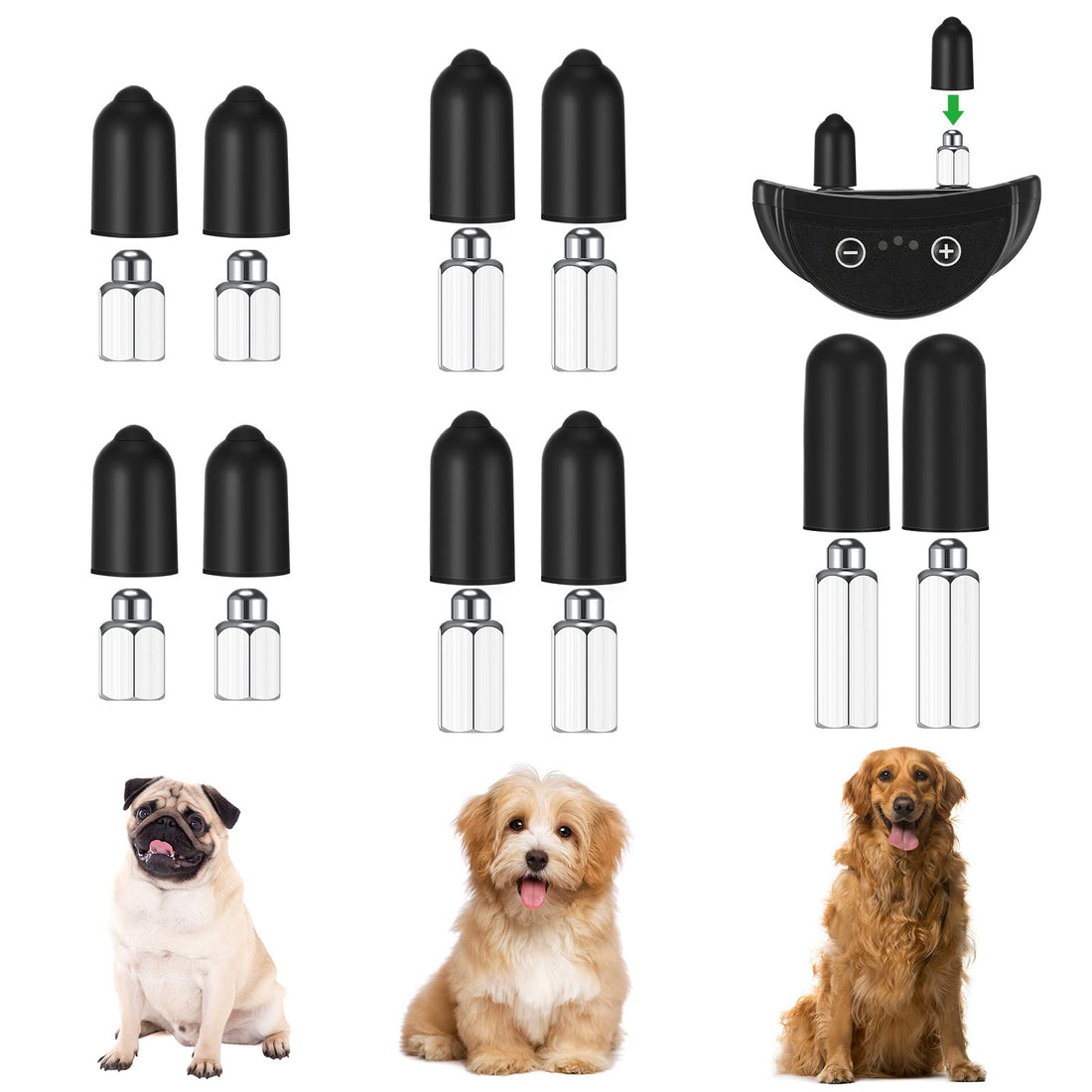 Zhengmy 24 Pcs Dog Shock Collar Rubber Tips
