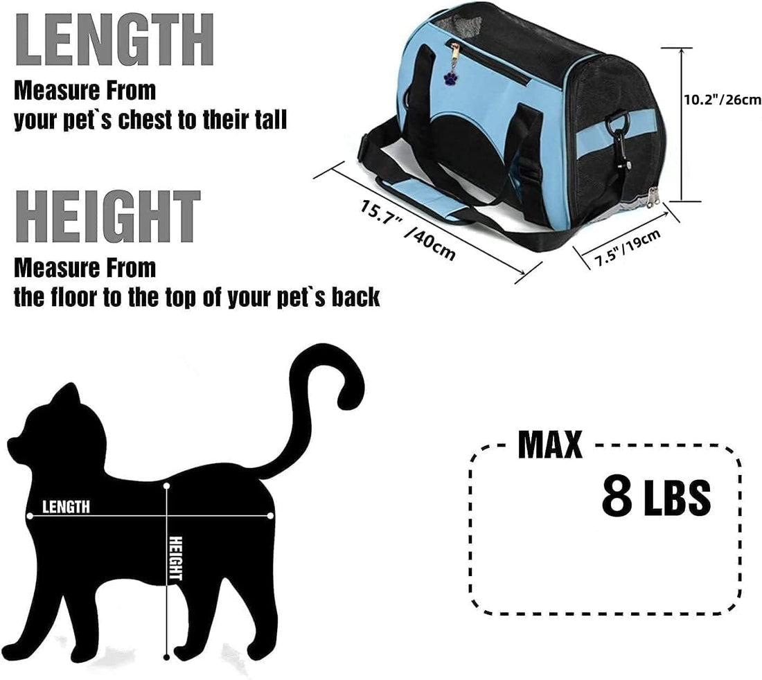 ZaneSun Cat Carrier,Soft-Sided Pet Travel Carrier for Cats,Dogs Puppy