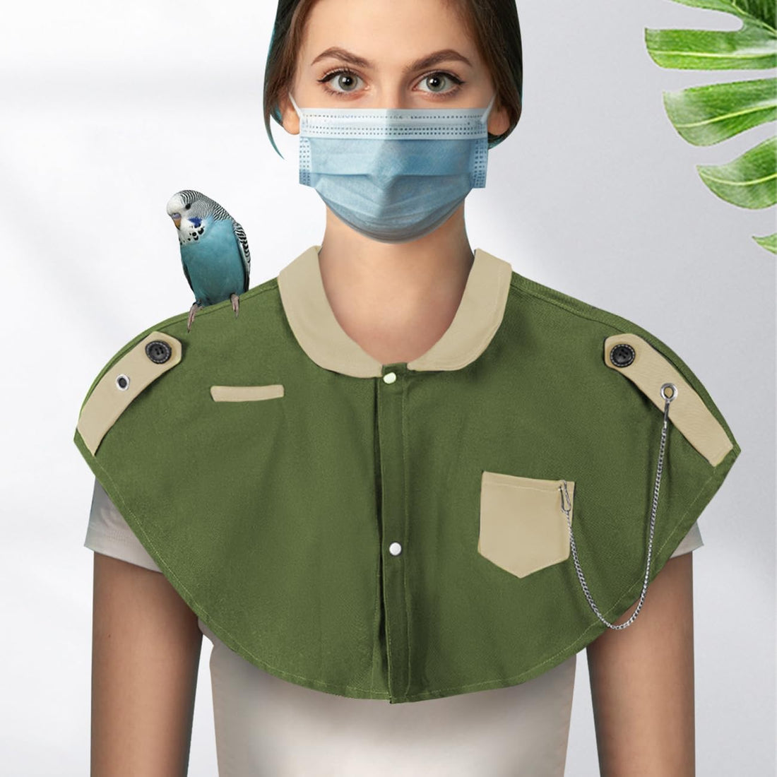 La La Pet Parrot Anti-Scratch Shoulder Protector Pet Bird Training