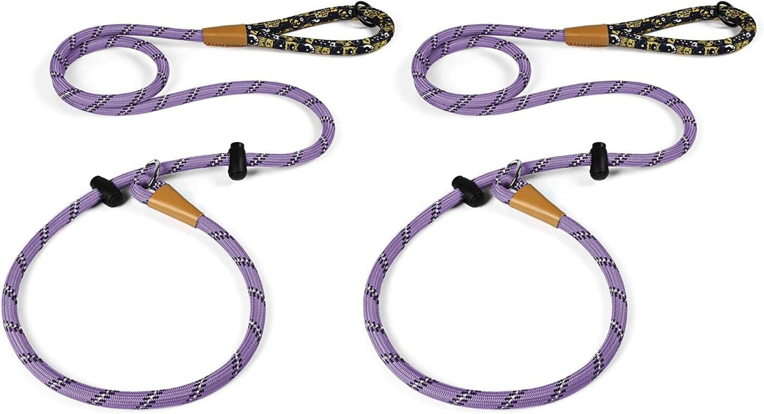 Slip Lead Dog Leash Reflective Training Durable Braided Rope Leashes
