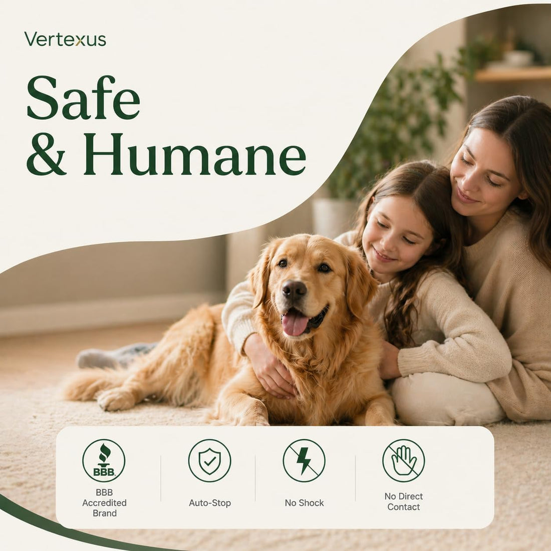 Outdoor Solar Ultrasonic Dog Bark Deterrent, Automatic Bark Detection