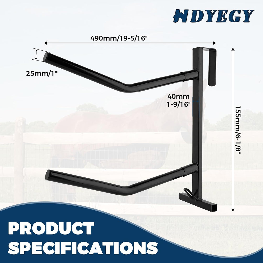2 Pack Portable Saddle Rack,Heavy Duty Removable Saddle Rack Stand