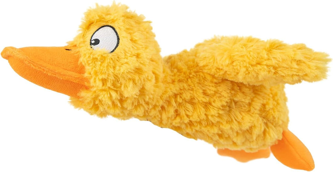 Best Pet Supplies Interactive Squeaky Dog Toy - Crinkle Duck, Blue