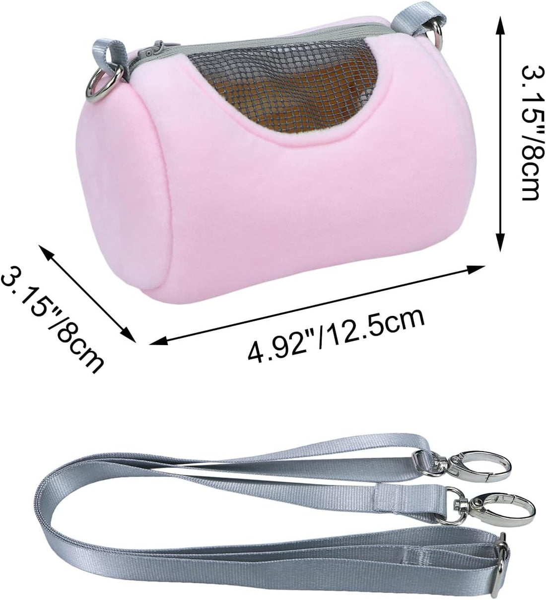 Litewoo Hamster Travel Carrier Portable Bag with Adjustable Strap