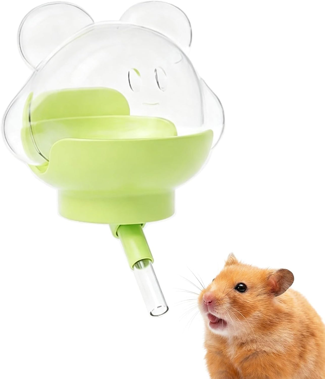 Hamster Water Bottle, 8 oz Small Animal Water Dispenser, Pink