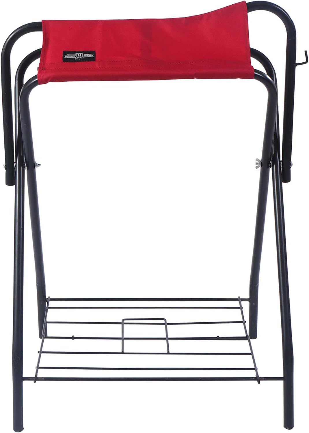 Harrison Howard Freestanding Horse Saddle Rack, w/Supportive Fabric