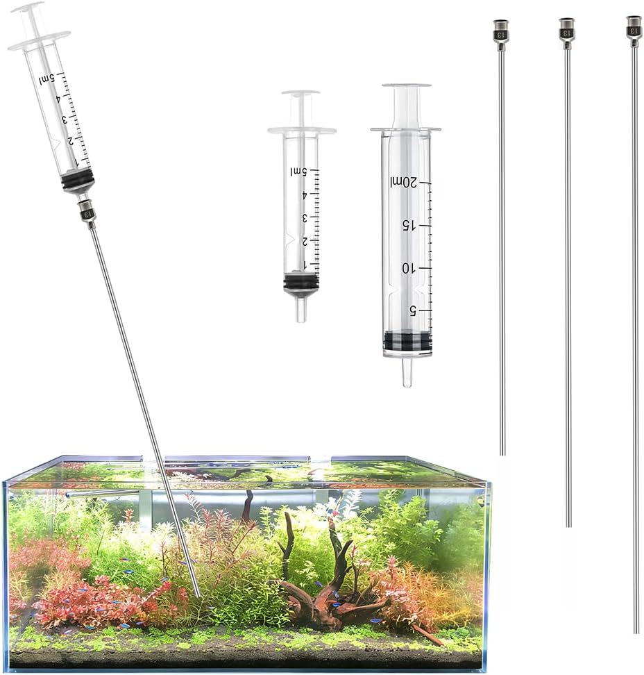 LINLAN 15.7 inch Aquarium Root Fertilizer Injector Kit, Planted Tanks