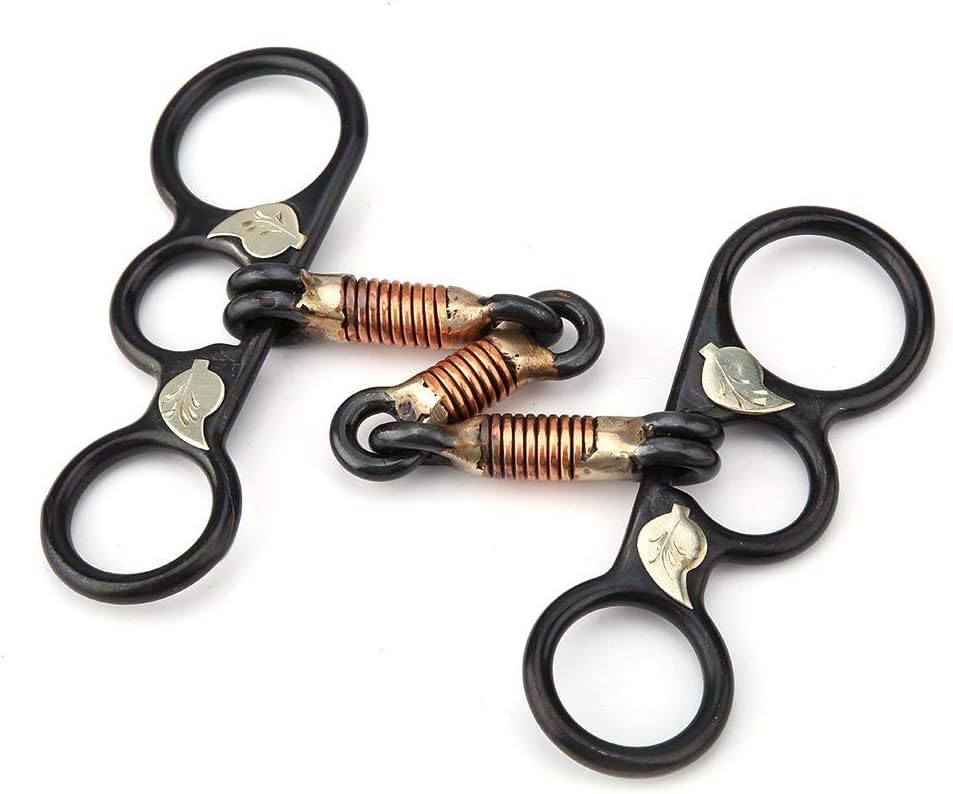 Western All Purpose Ring Horse Snaffle Stainless Steel Copper Roller