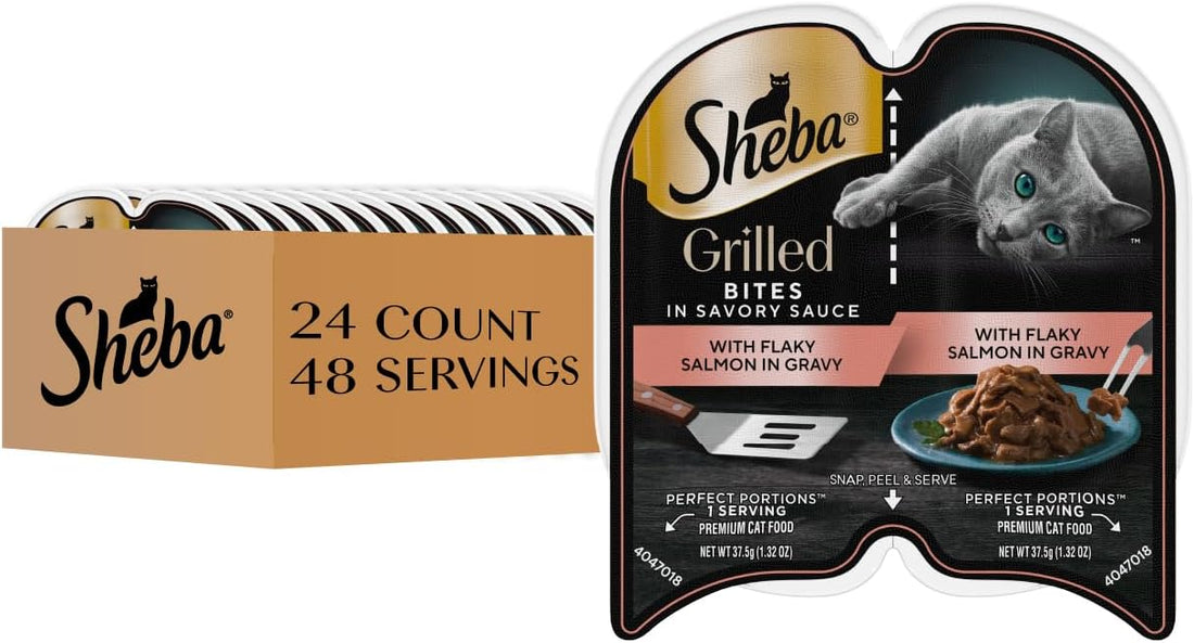 Sheba Perfect Portions Grilled Bites Wet Cat Food, Chicken, 2.6 oz