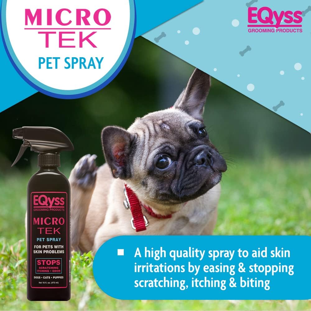 EQyss Micro-Tek Pet Itch Relief Spray - Soothes Dry Irritated Skin