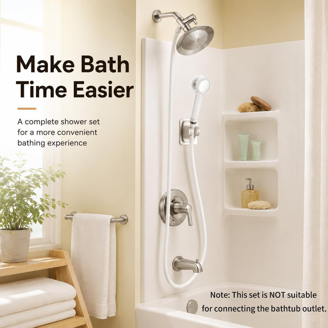 Premium Filtered Dog Shower Attachment,3-Mode Shower Head with Pause