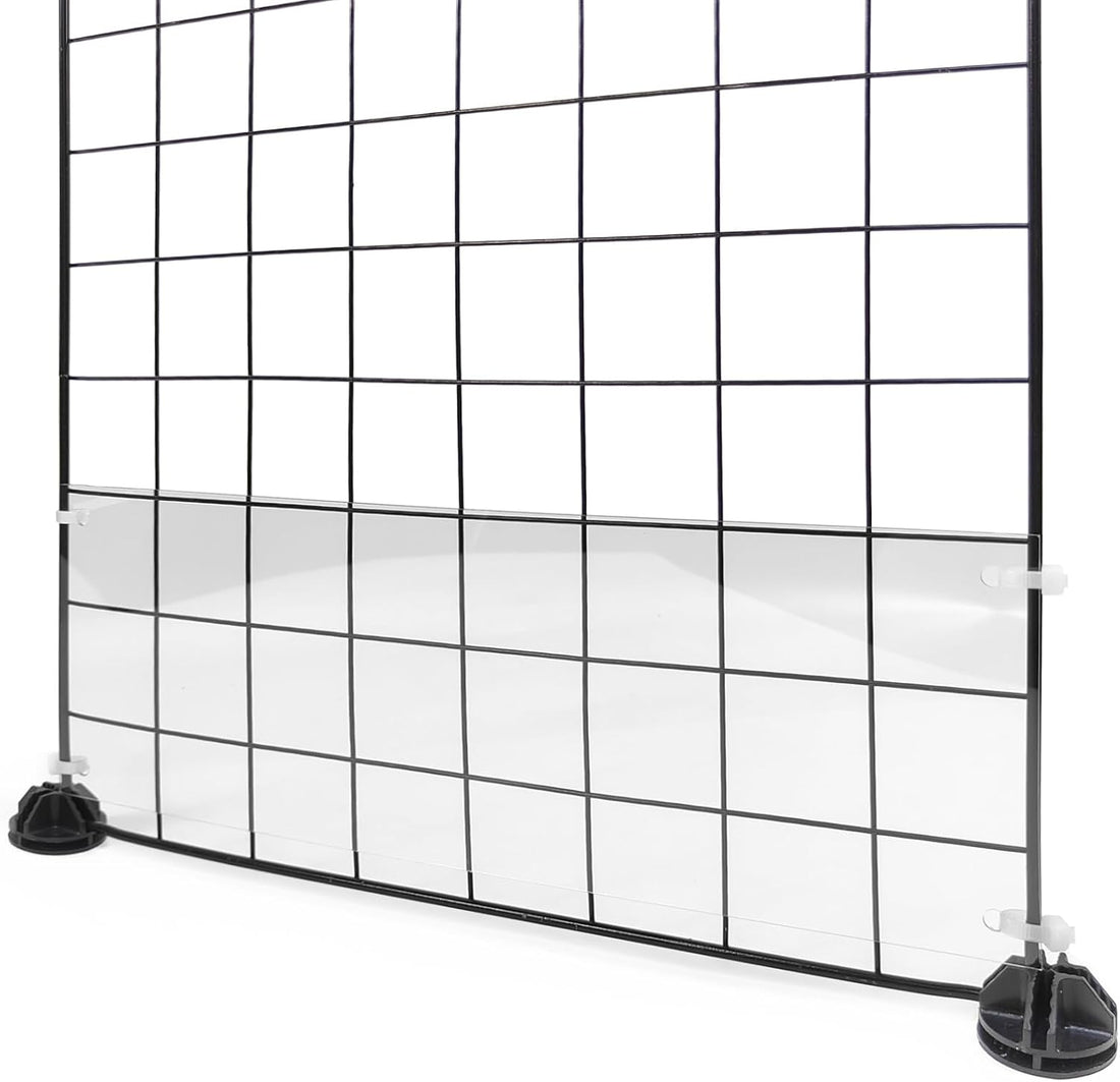 12 Pcs Cage Guard 13.8"x4.7" with Zip Ties Scatter Guard Clear