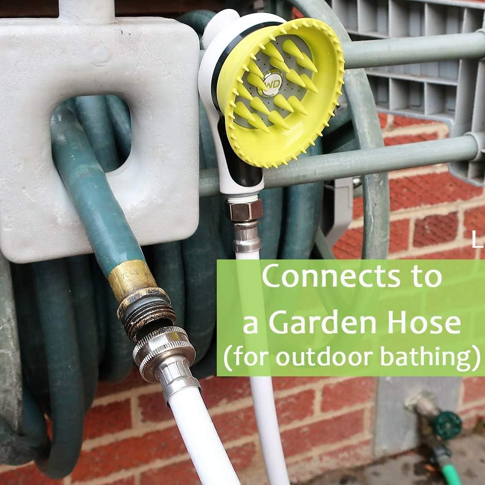 Wondurdog Dog Wash Bathtub Spout Kit, Garden Hose