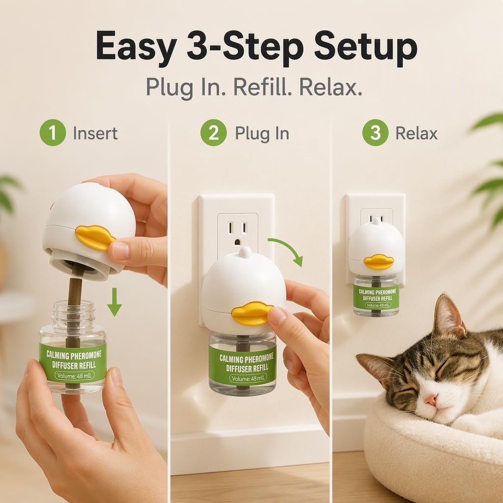 Cat Pheromone Diffuser Set 9-Pack Including 3 Plug-Ins & 6 Refills