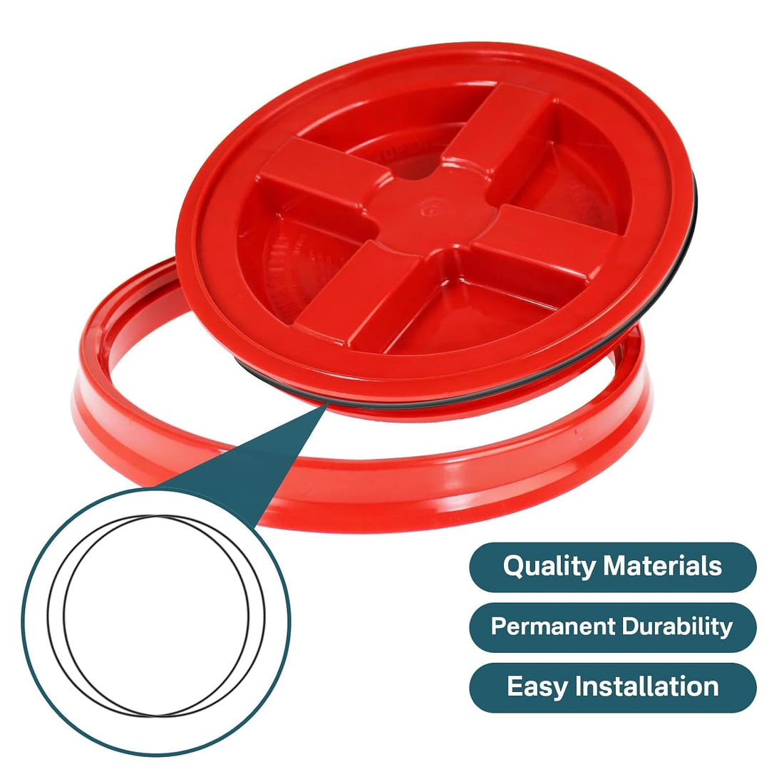 for Gamma2 Seal Replacement O-Ring (one Pair) for 9" lids