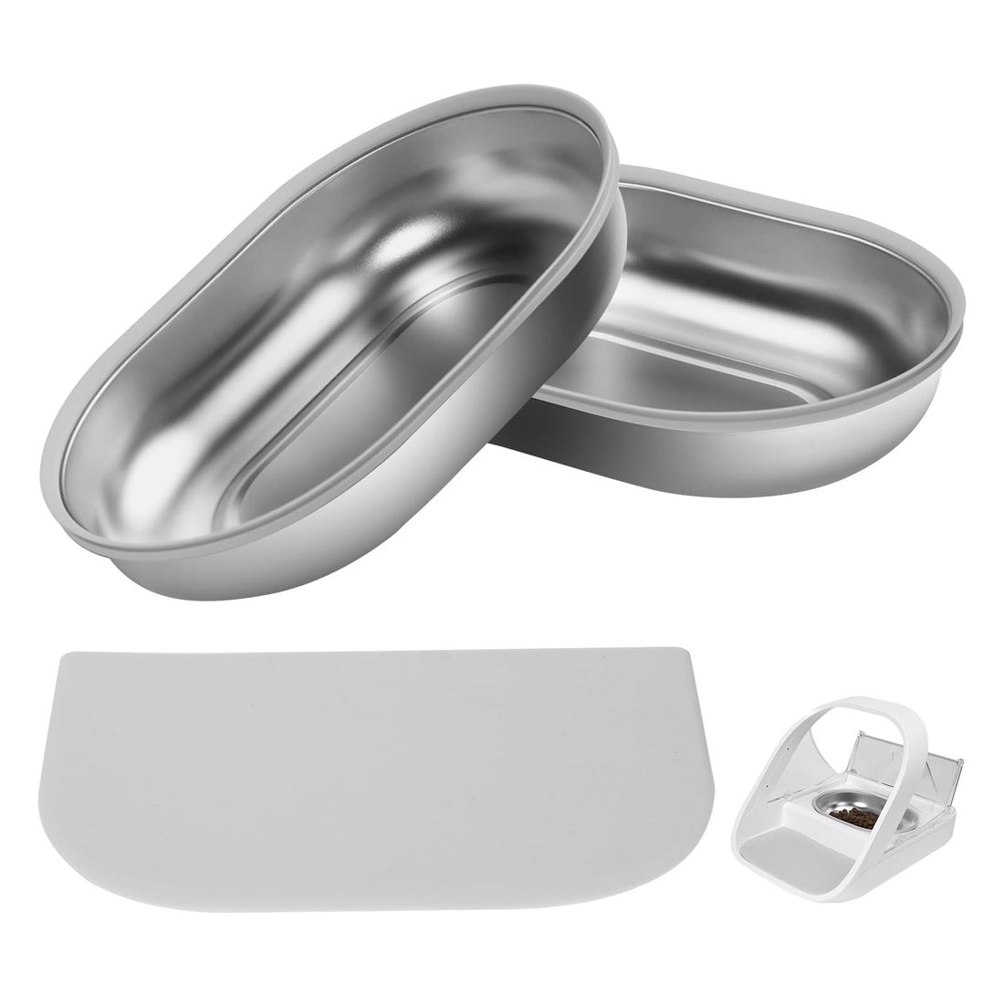 Stainless Steel Bowl for Automatic Microchip Cat Pet Feeder