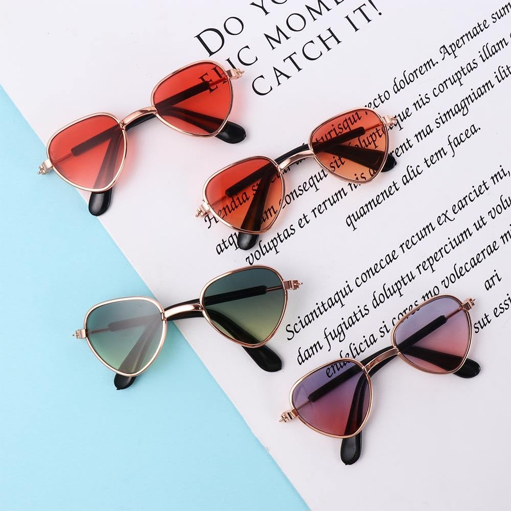 Vctitil 11 Pcs Dog Cat Sunglasses Reflection Pet Glasses Photo Props