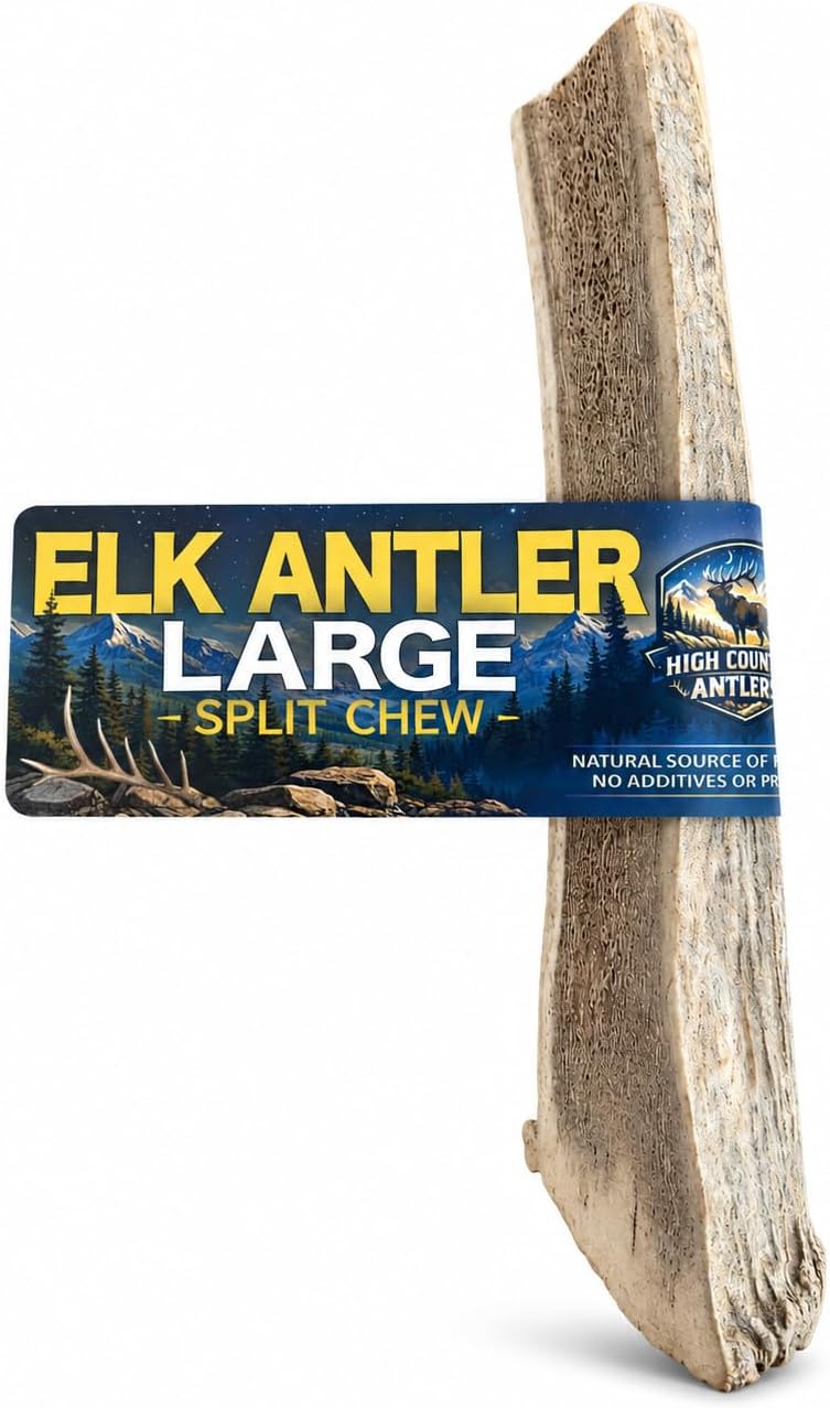 Elk Antlers for Dogs - Medium Split, Naturally Irresistible Dog Chew
