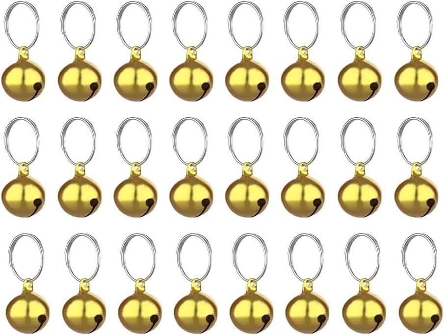 SKYPIA Round Dog Bells Dog Charm Bells Pet Pendant