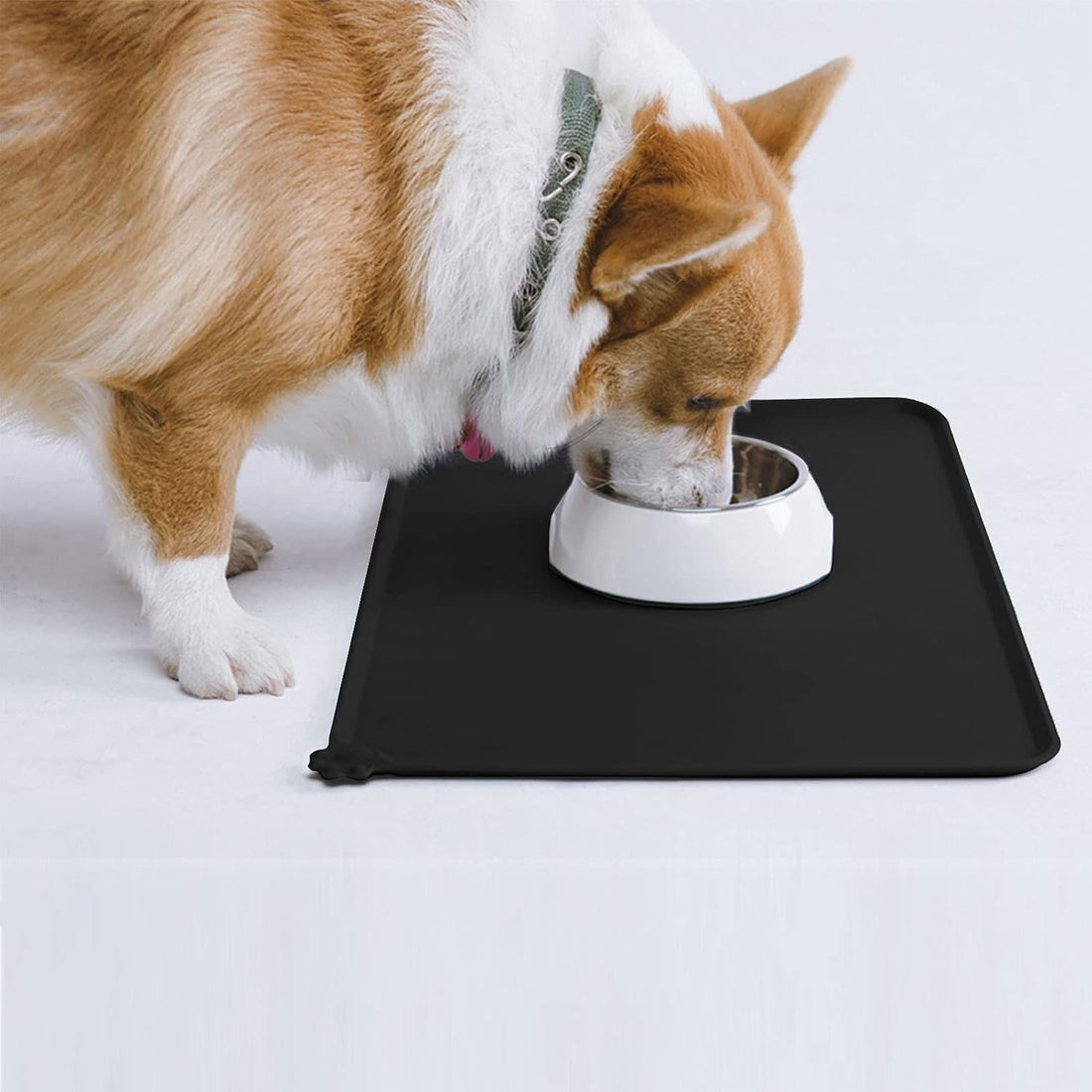 AUDWUD Silicone Waterproof Pet Feeding Mats,Anti Slip Bowl Pad,Dog