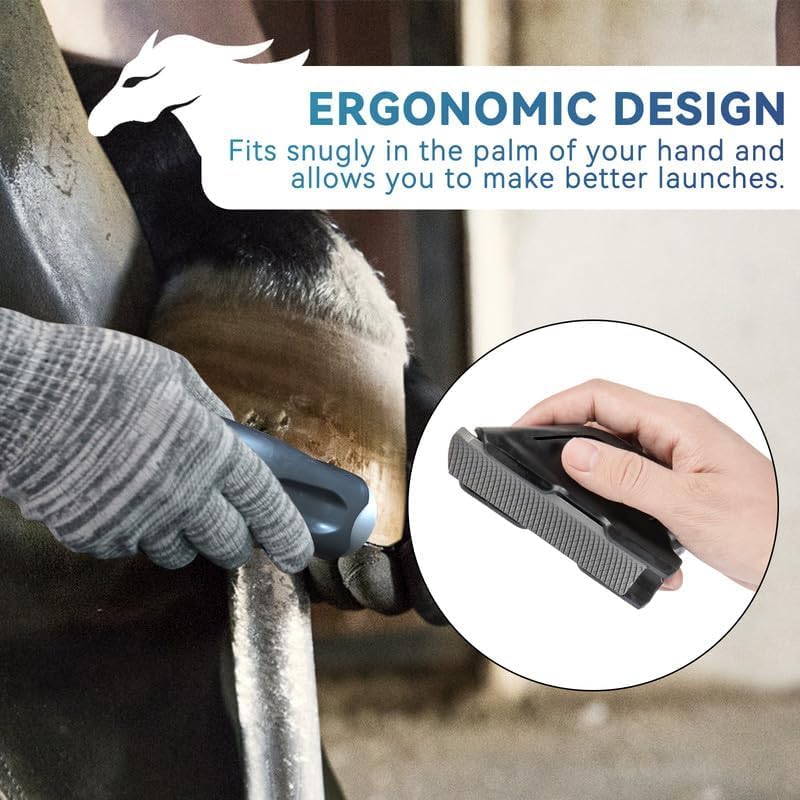 Farrier Hoof Rasp File Arc Shape Ergonomic Handle Hoof Trimming Tool