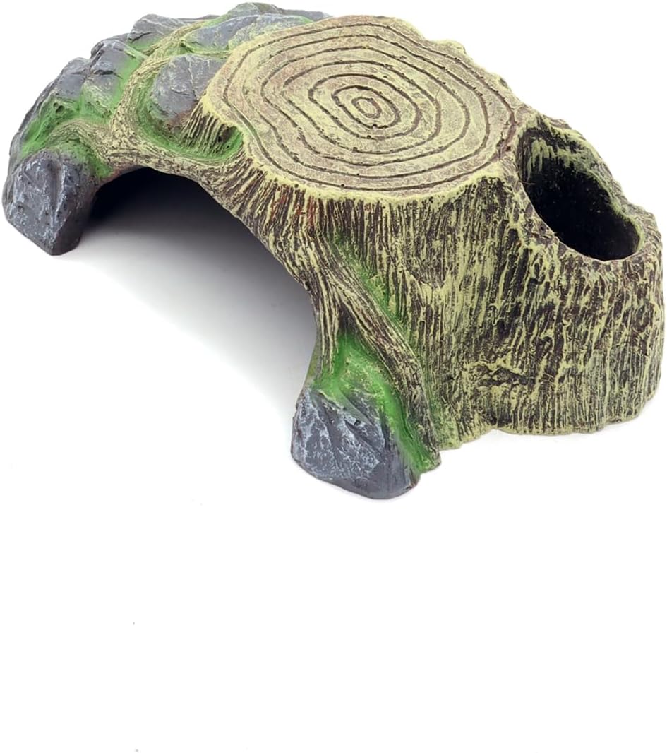 Resin Reptile Hideouts Cave Habitat Decor, B- Extra Large