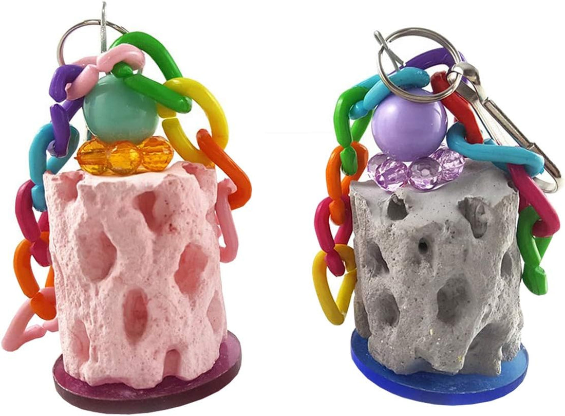 Wontee Bird Calcium Teeth Grinding Chew Treats Toy for Parrot
