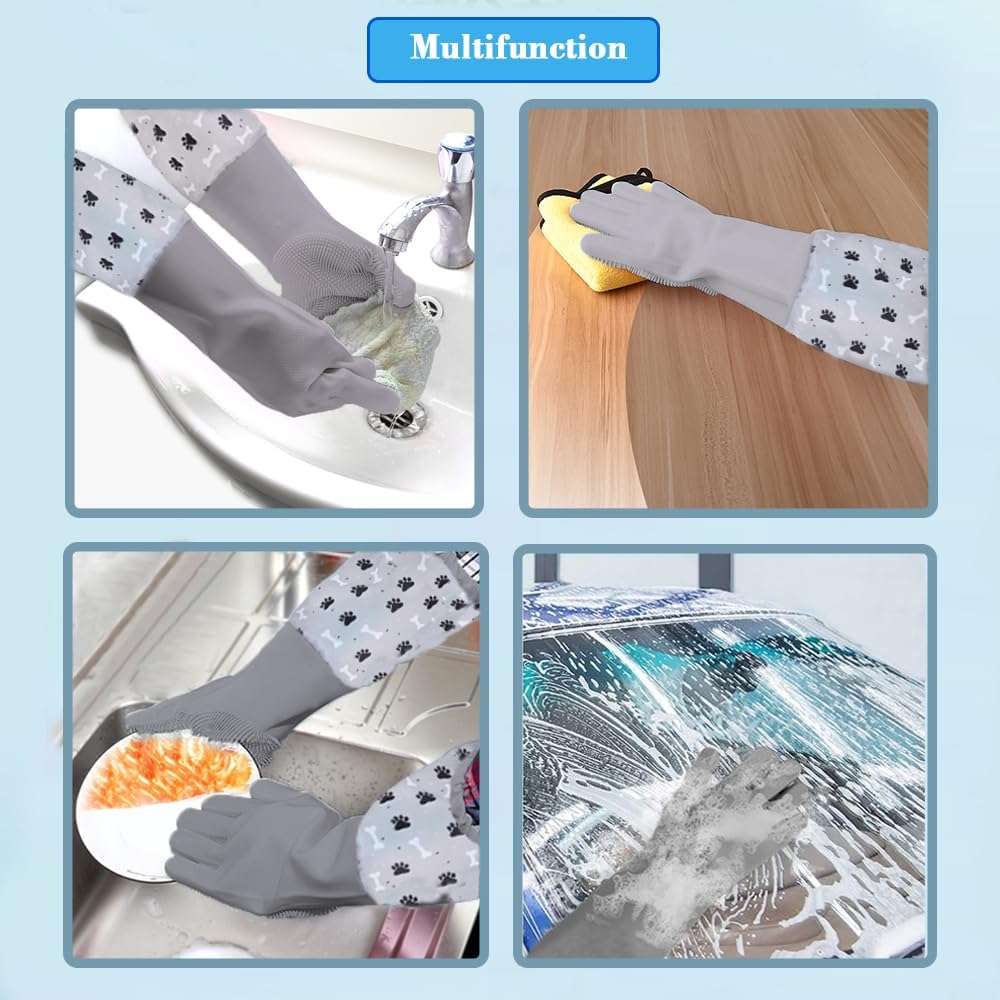 1TO3GO Pet Grooming Gloves Pet Hair Remover Cat