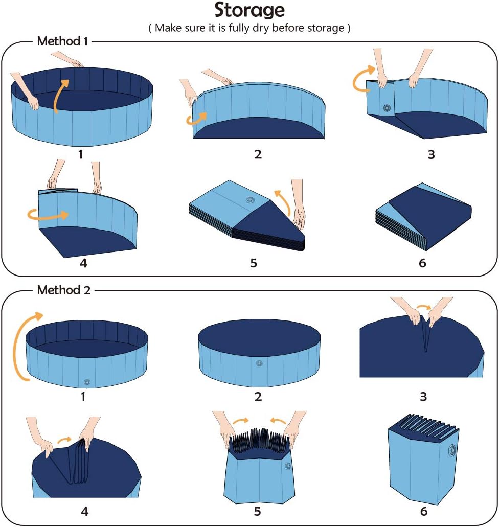 Jasonwell Foldable Dog Pet Bath Pool Collapsible Dog Pet Pool Bathing