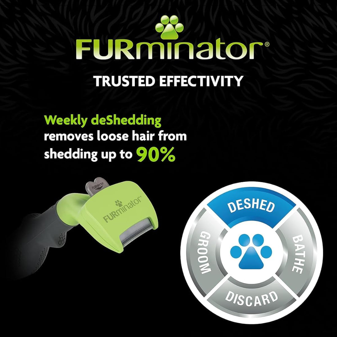 FURminator Undercoat deShedding Tool for Small Animals,Pink