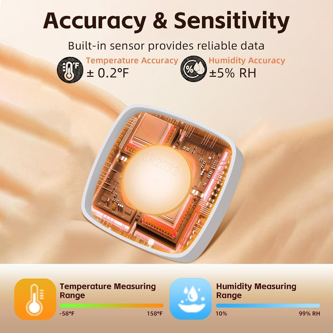 MANON ROSA Bird Thermometer Hygrometer