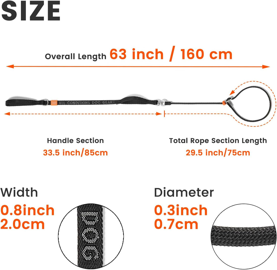 HowGo Slip Lead Dog Leash, 360°Swivel Anti-Tangle
