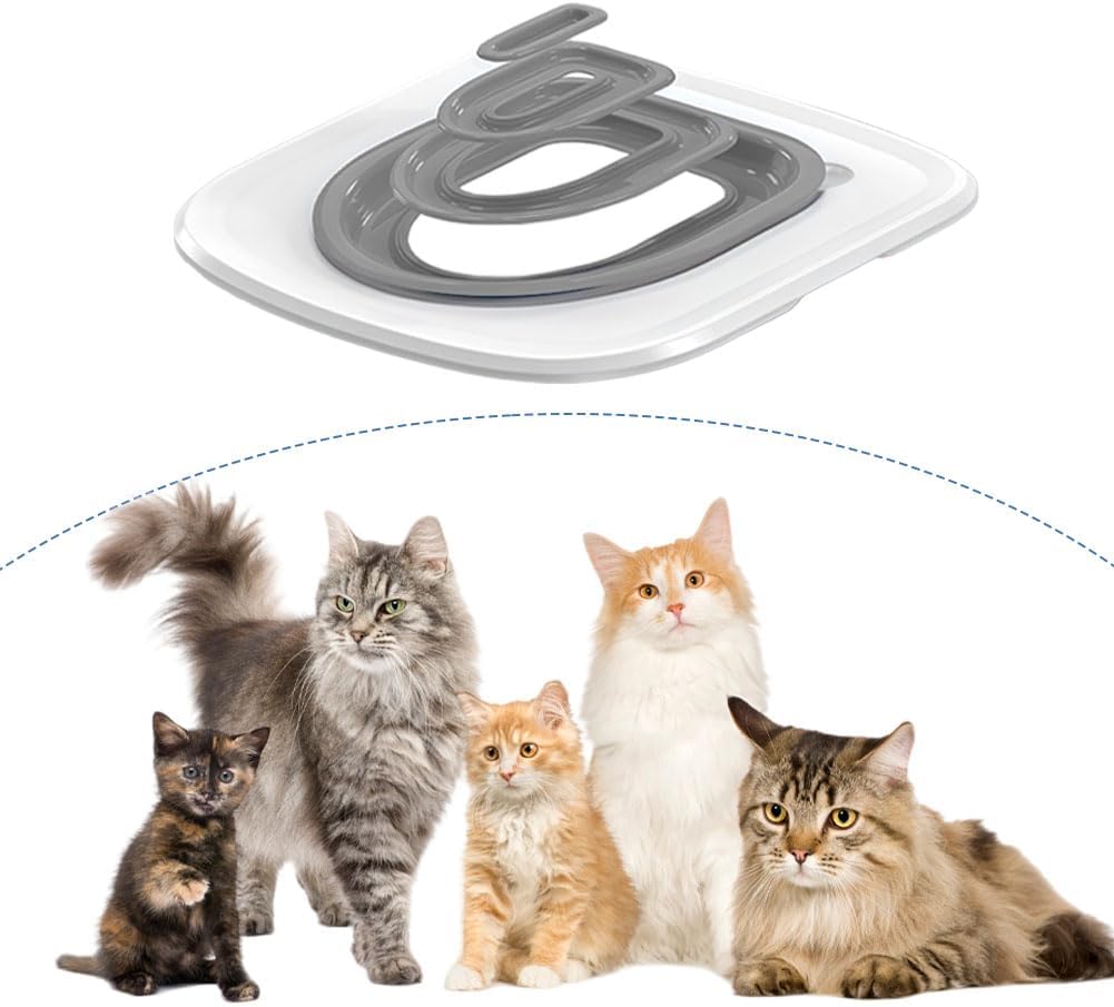Cat Toilet Training Kit – Litter Box Alternative with Tray (Grey)