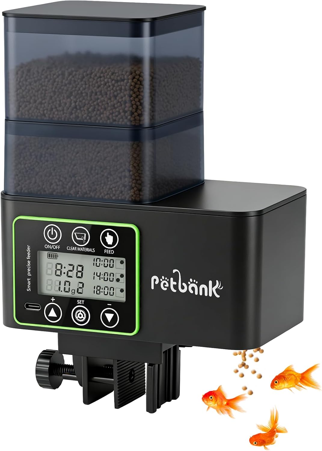 Automatic Fish Feeder for Aquarium - 0.1-2g Precise Portion Control