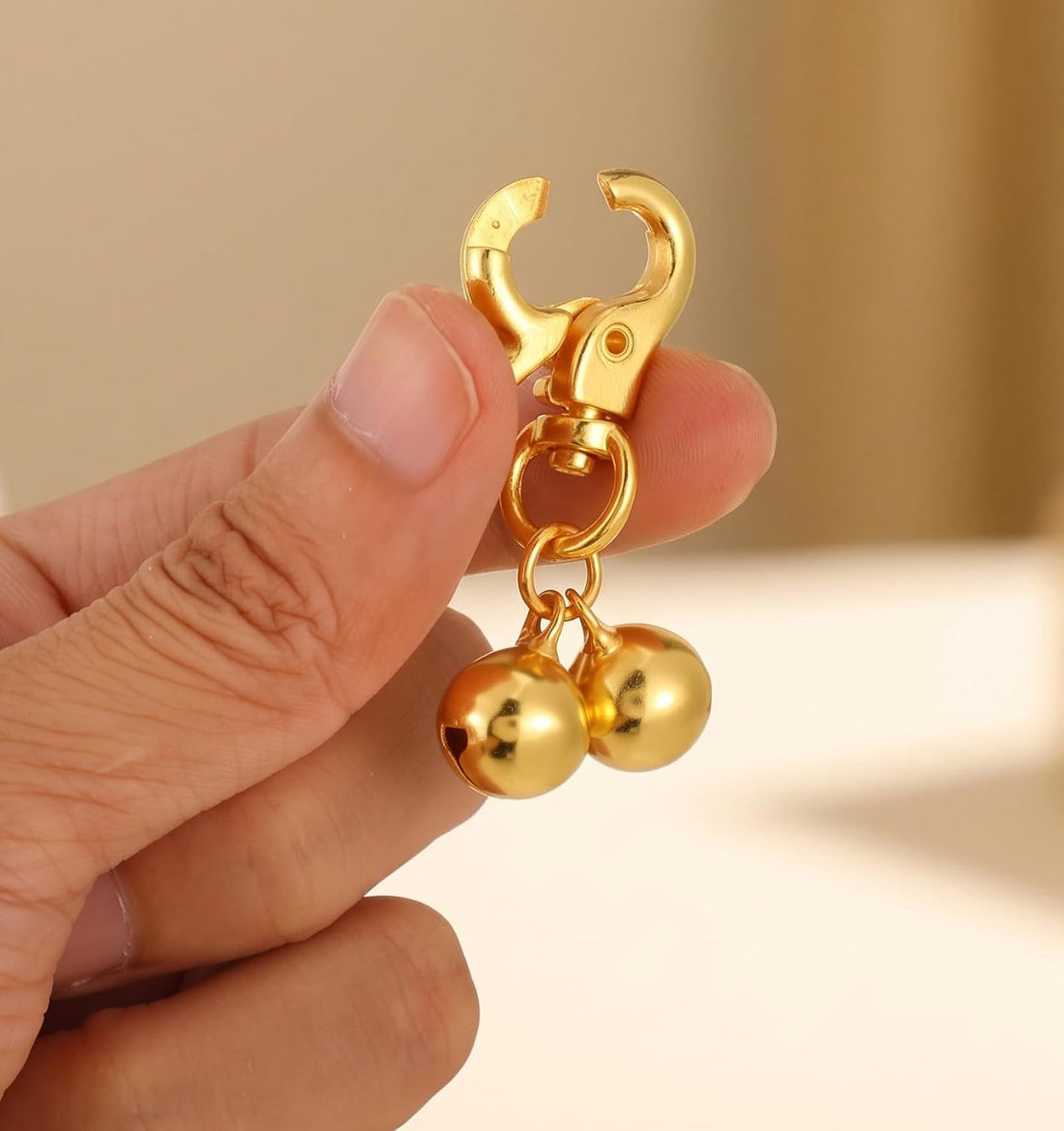 4 Pcs Cat Bell, Gold Bell for Dog Collar – Perfect for Pet Safety