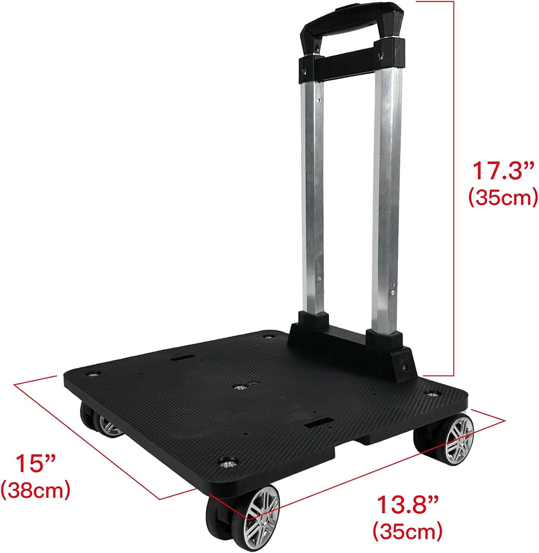 Mr. Peanut's Spinner Wheelbase Luggage Cart