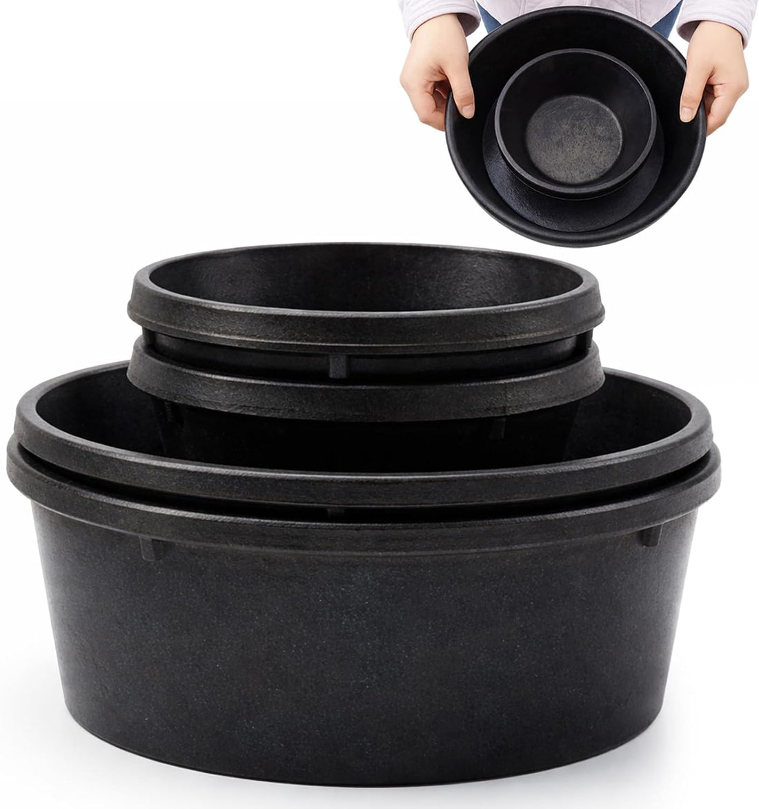 Sadny 4 Pcs Rubber Feed Pan