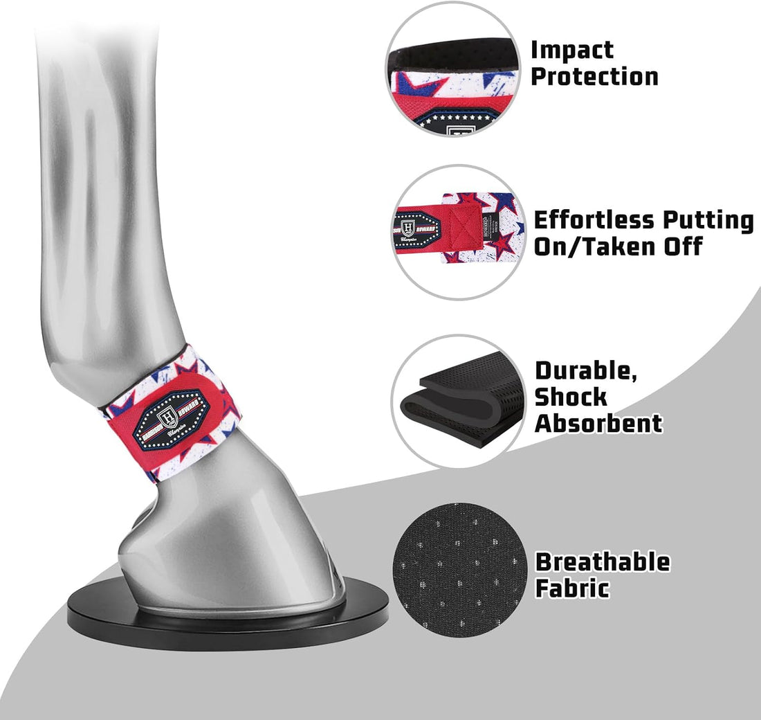 Harrison Howard Horse Pastern Wraps, Neoprene Horse Leg Wraps