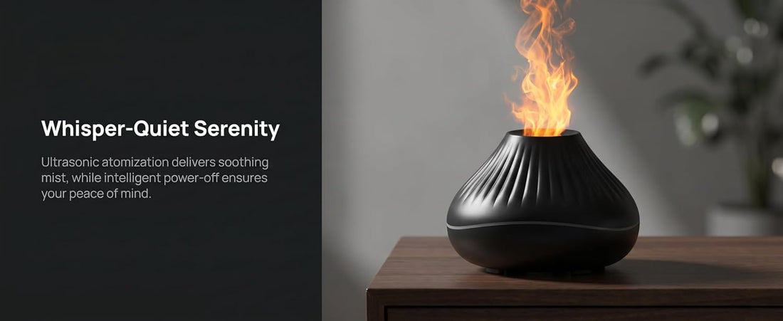 USB Powered Volcano Flame Diffuser Ultrasonic Humidifier