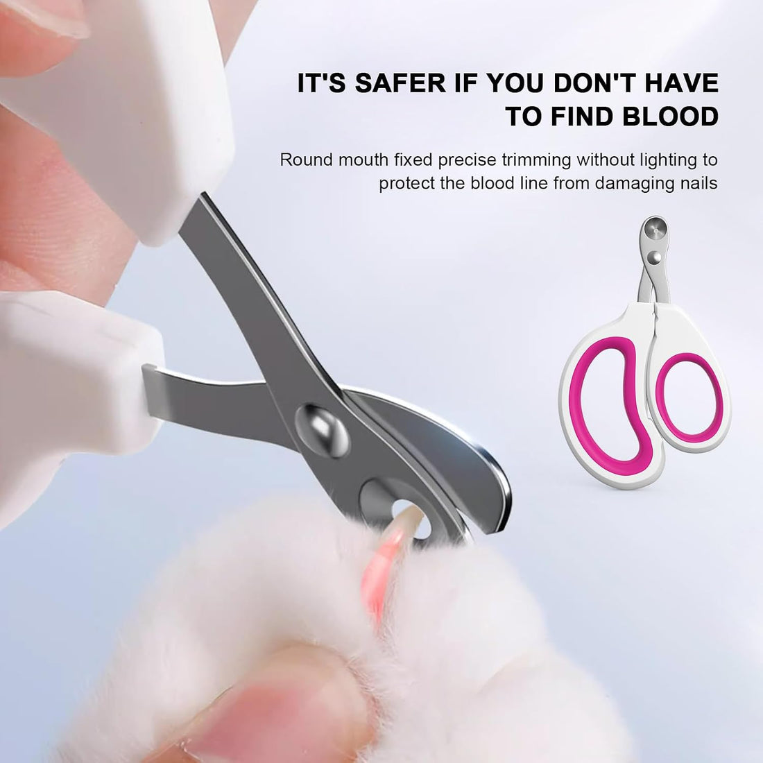 Aogeili Cat Claw Nail Clippers, Beginner Friendly Safety Trimmer