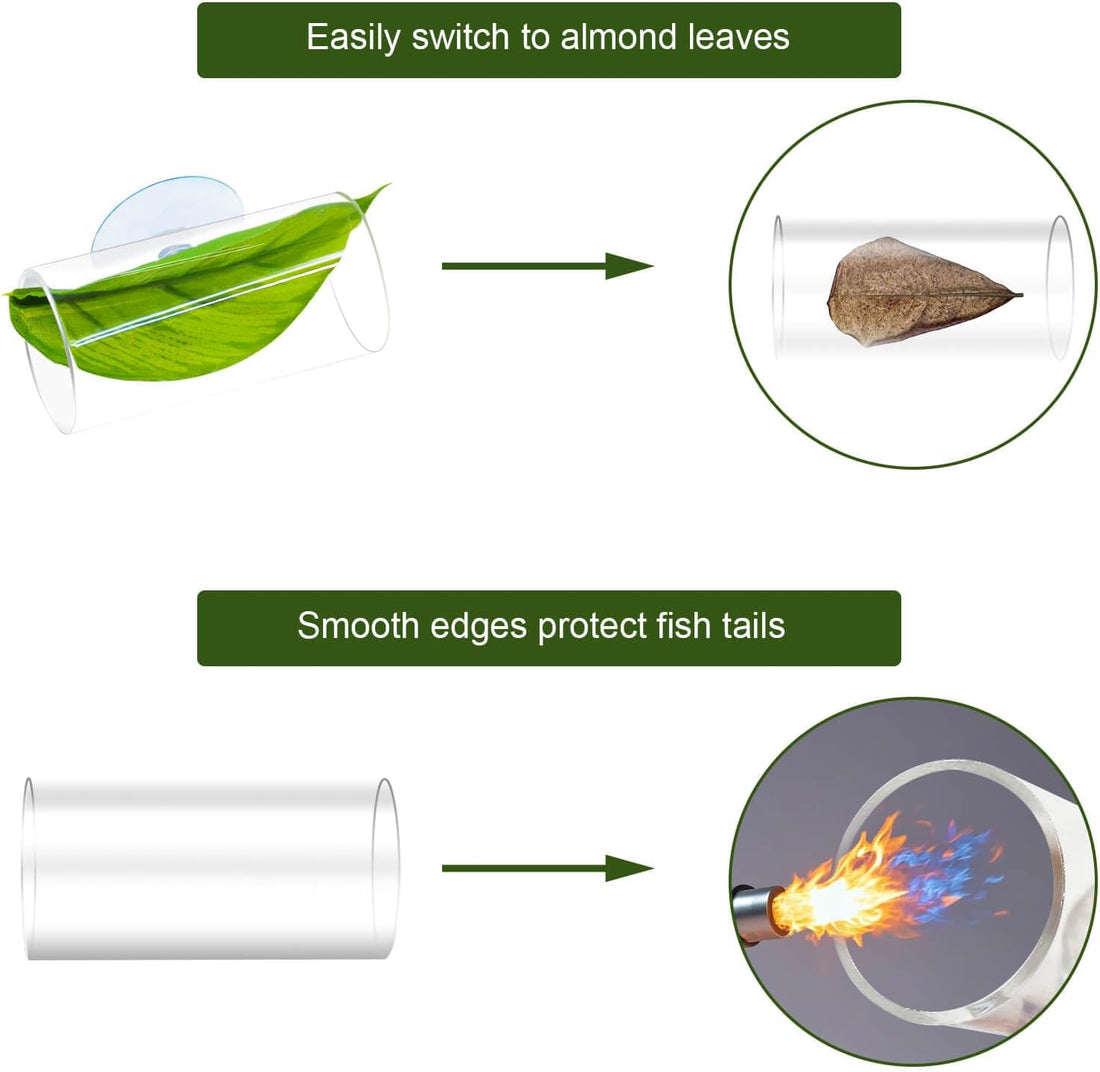 5 Pcs Betta Hammock Leaf & Tunnel, Betta Fish Tank Accessories