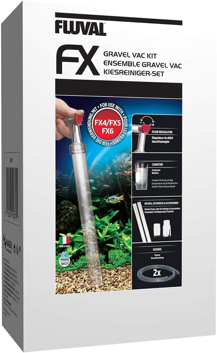 Fluval Gravel Cleaner Kit, A370, Black