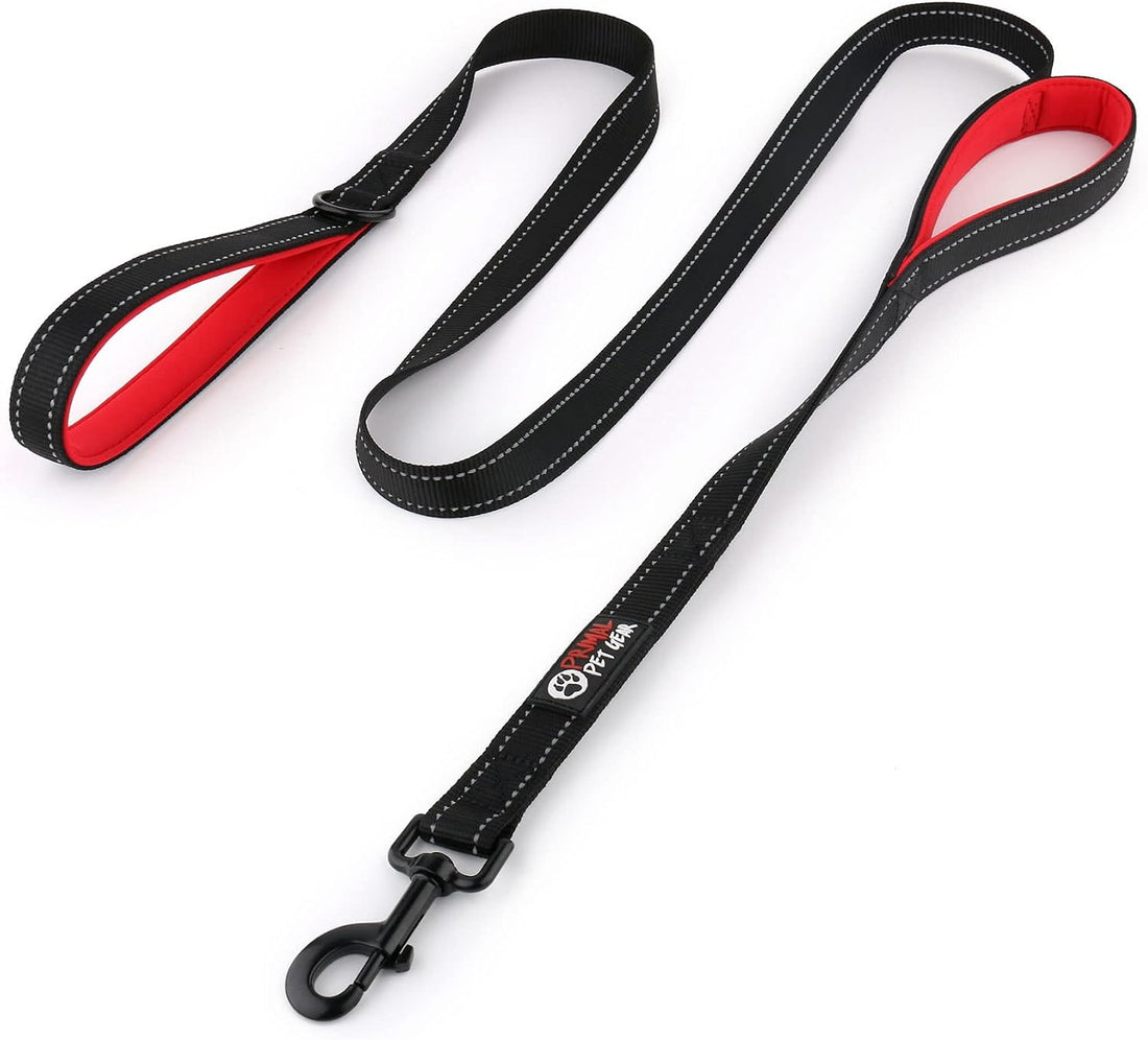 Primal Pet Gear Dog Leash 6ft Long,Traffic Padded Two Handle,Heavy