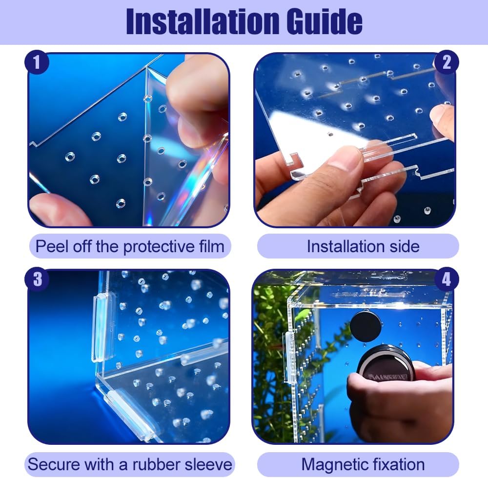 Fish Breeding Box, Acrylic Fish Isolation Container Aquariums
