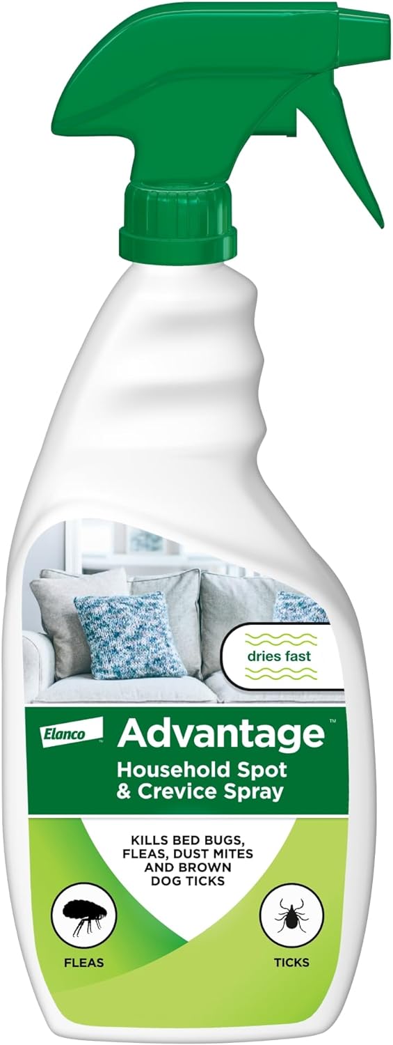 Advantage Spot & Crevice Spray, Kills Fleas & Ticks, 24 oz.