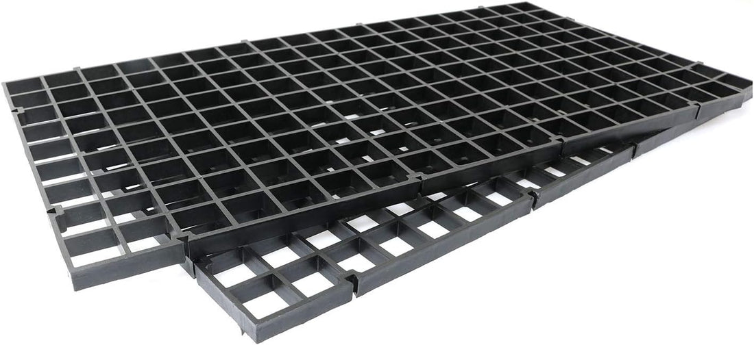 RLECS 2pcs 30cm x 15cm Plastic Grid Divider Tray Egg Crate Louvre