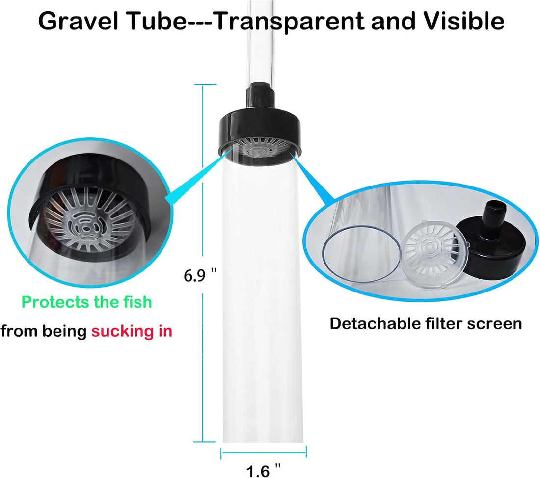 4.3ft Aquarium Siphon Vaccum Cleaner Fish Tank Water Changer Kit